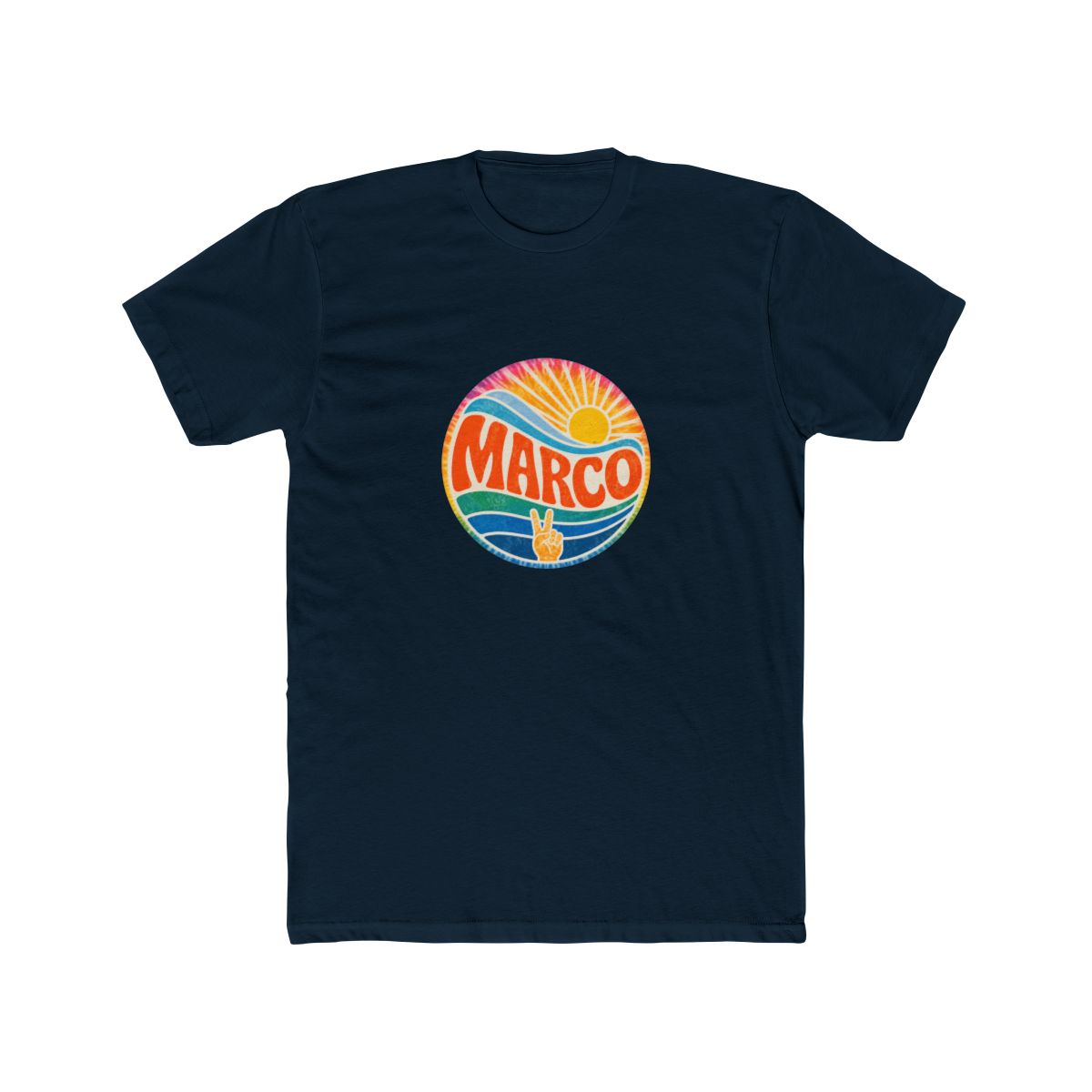 Marcos Groovy Tie Dye Vintage Sunset T Shirt - Retro Sports Fan Gear