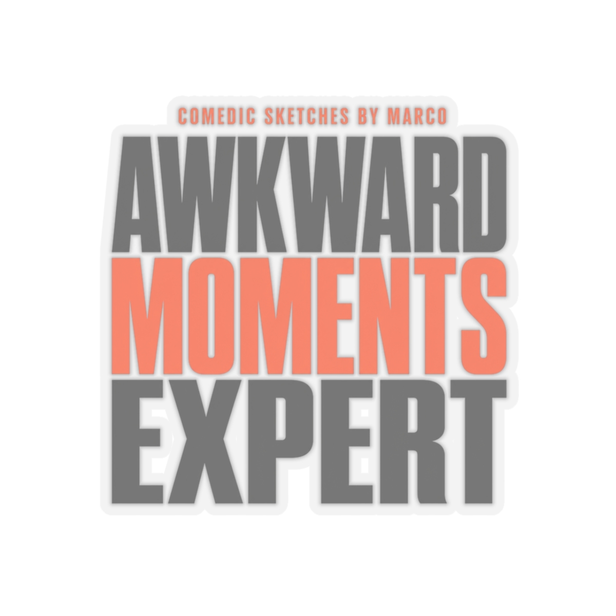 Funny Marco "Awkward Moments Expert" Sticker - alternate angle 4, merchandise