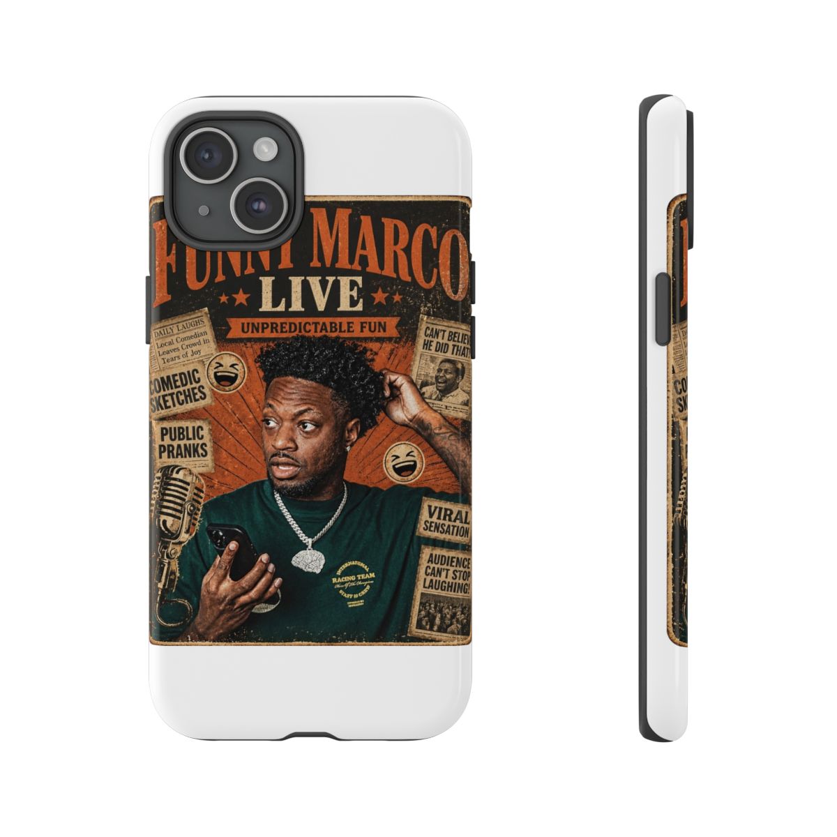 Funny Marco "Funny Marco Live" Phone Case - alternate angle 5, merchandise