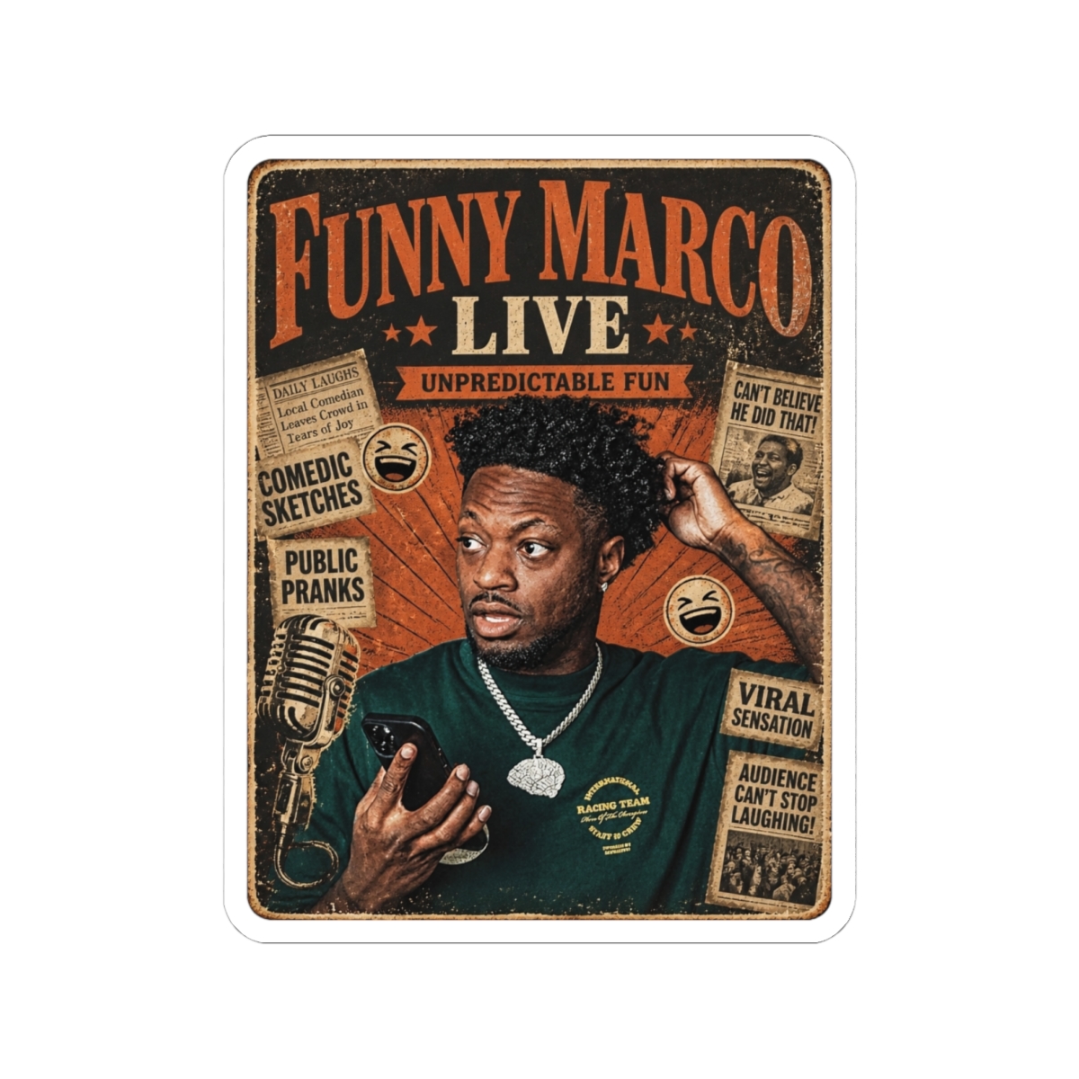 Funny Marco "Funny Marco Live" Sticker